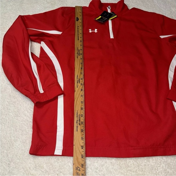 Under Armour All Season Gear NWT Loose 1/4 Zip Jacket Men's Large Red - Picture 9 of 11